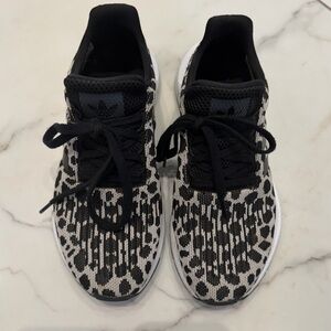 adidas Black and White Athletic Shoes